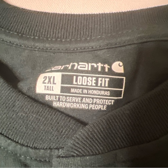 NWOT Carhartt Loose Fit Shirt Mens 2XL Green Long‎ Sleeve Workwear (A4) - Picture 5 of 5